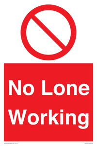 No Lone Working